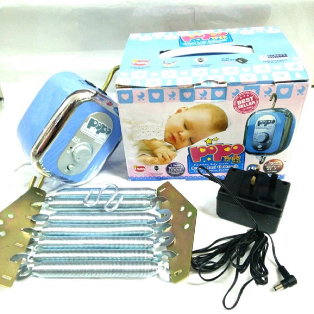 MAKASSAR! HARGA PROMO! Ayunan Elektrik/Listrik Bayi POPO Pakai Lampu LED Buatan Malaysia