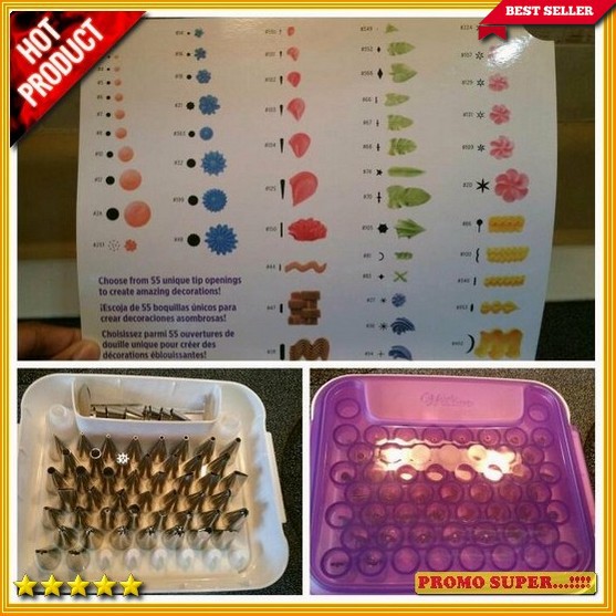Wilton Master tip set 55 , spuit Wilton Y2795