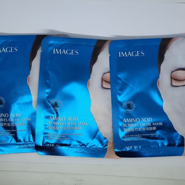 IMAGES Masker Wajah Gelembung Bubble Acid