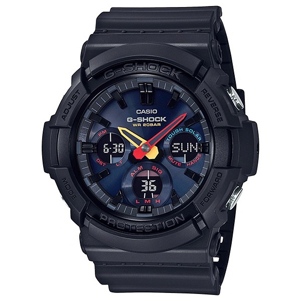 JAM TANGAN PRIA CASIO G-SHOCK GAS-100BMC-1A ORIGINAL - GSHOCK GAS100BMC HITAM
