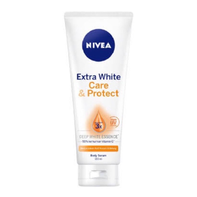 Nivea Paket Hemat Body Serum Care &amp; Protect + Super 10 Vitamin 180ml