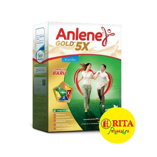 Anlene Gold Susu Dewasa  50 Tahun ke Atas Rasa Vanilla 650 Gr