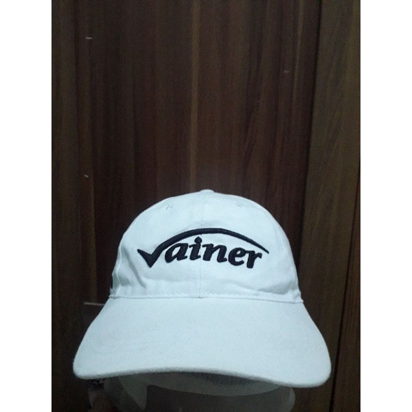 topi cap vainer putih