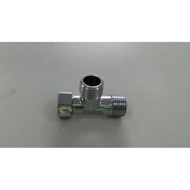 ✦zdw-351 Tee Chrome/Stop Kran Cabang 3 MxF Onda ##