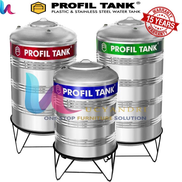 Tangki Air Stainless  PS 2500 KAKI Profil Tank Toren Air Tandon Air Water Tank