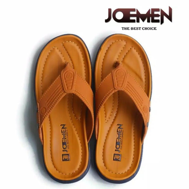 Sandal Japit Pria Kulit Original Joemen Size 39-43(Bayar Ditempat)