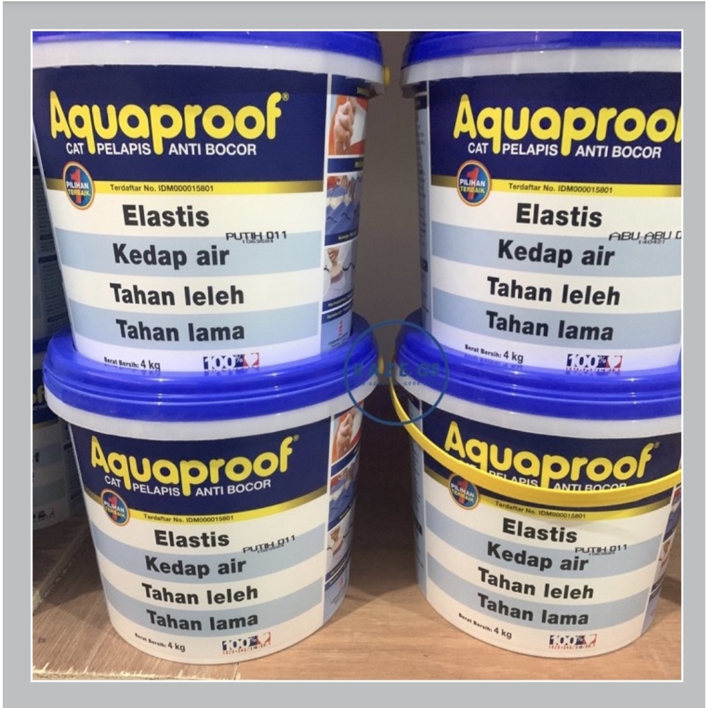 CAT AQUAPROOF / CAT PELAPIS ANTI BOCOR / CAT TEMBOK ABU-ABU 061 4KG