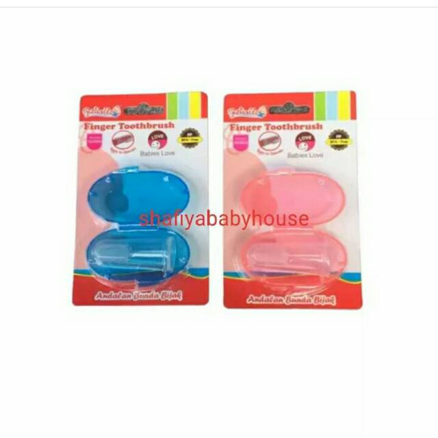 Reliable Baby Silicone Finger Toothbrush With Box Sikat Lidah