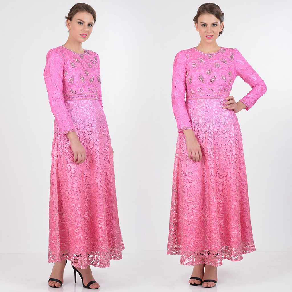 Bibiq Gamis Brokat Red 28878