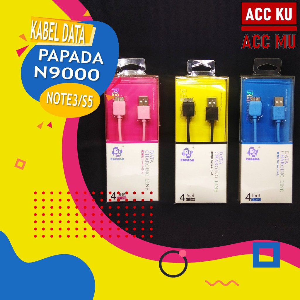 [CUCI GUDANG] KABEL DATA USB PAPADA GALAXY NOTE 3 N9000 KABEL CHARGER PAPADA S5 HIGH QUALITY