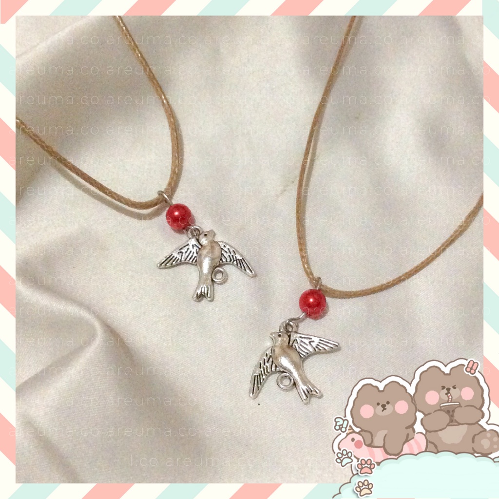 [ READY ] KALUNG SNOWDROP YOUNG RO DOVE NECKLACE — JUNG HAE IN JISOO