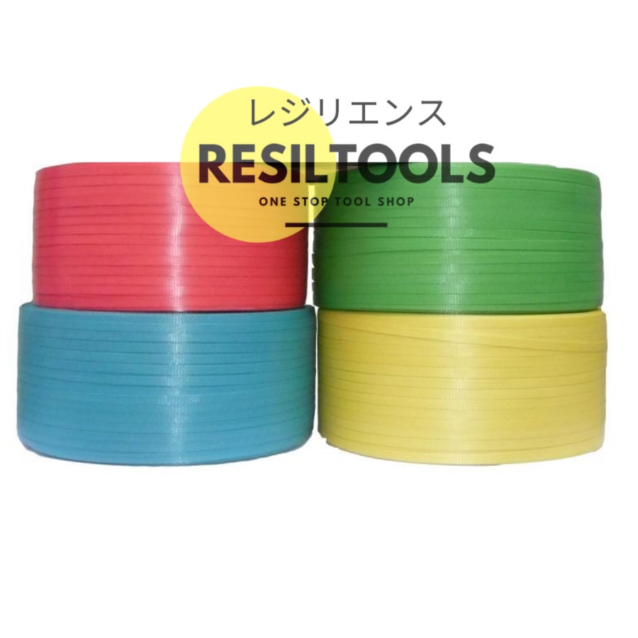 PER-ROLL Tali Strap Plastik 11 mm Pengikat Barang Peti Kardus Plastic Strapping Belt 11 mm Sabuk Str