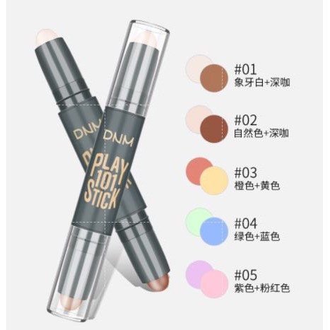 DNM Stik Concealer &amp; Corrector Dua Sisi Untuk Menutupi Noda Pada Wajah