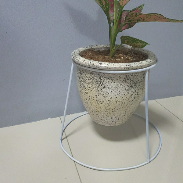 Standing Pot Besi Double Bulat D20 T20