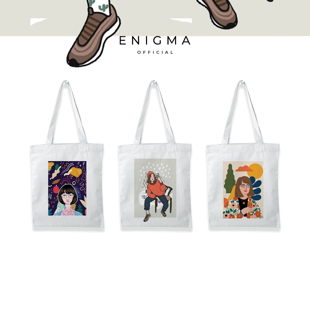 SALE TOTEBAG KANVAS PREMIUM ORIGINAL ENIGMA TAS WANITA TOTE BAG WANITA