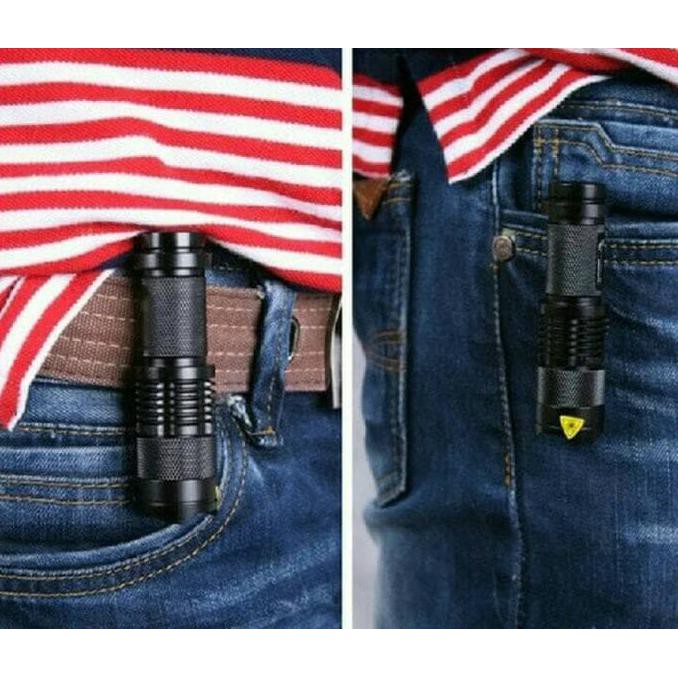 On Sale Senter Lampu Flashlight Mini Swat Pocketman Led 2000Lumens Promo