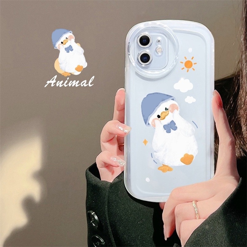 Soft Case Pelindung Desain Bebek Warna Hitam Putih Tahan Banting Untuk Vivo T1x Y15 Y15s Y01 Y21 Y21s Y21s Y33s Y33T Y21T Y12A Y20 Y20s Y20i Y17 Y15 Y12 Y50 Y51