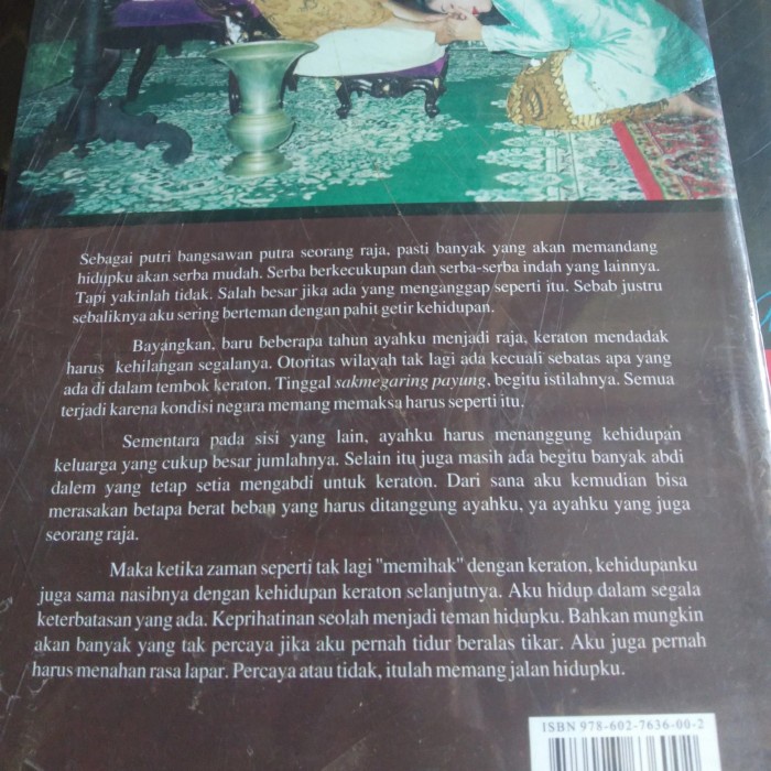 

MUST HAVE!! JAHIPUBA JALAN HIDUP PUTRI BANGSAWAN.GUSTI KANJENG RATU AYU KOES INDRI TERLARIS