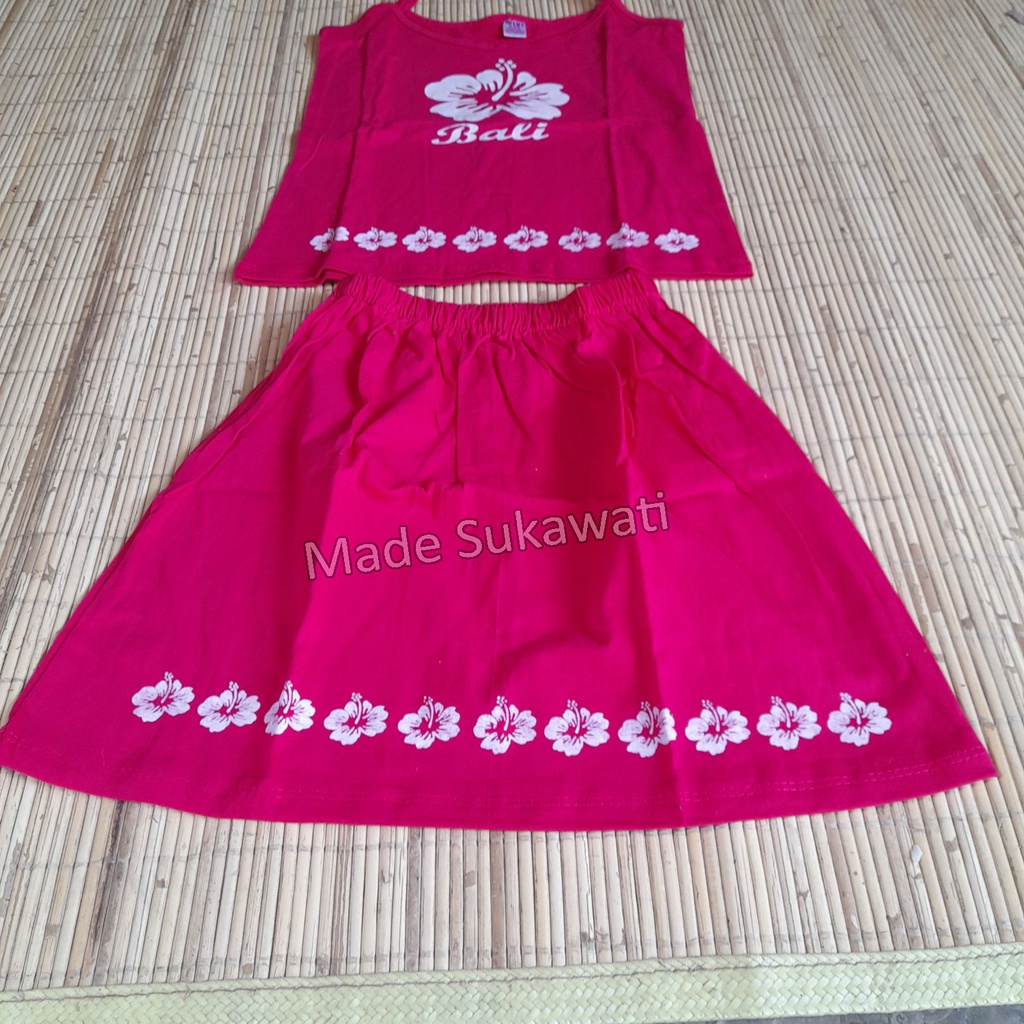 Setelan Singlet rok Anak mini bali