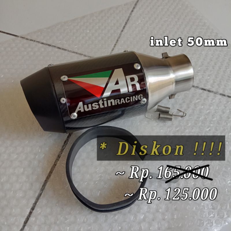 Silincer Selencer Knalpot AUSTIN RACING GP1R Ninja 250 fi Vixion R25 Cbr 150r Cbr250rr Mx king Nmax