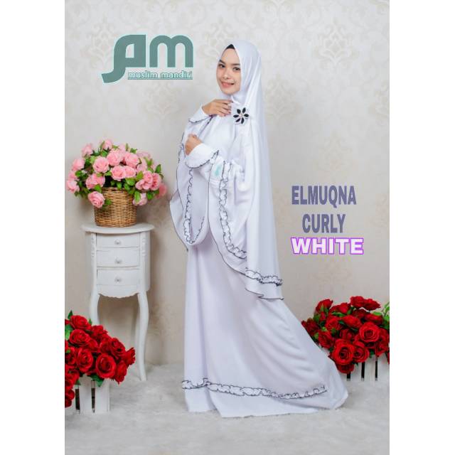 El muqna putih Swarga Hijab