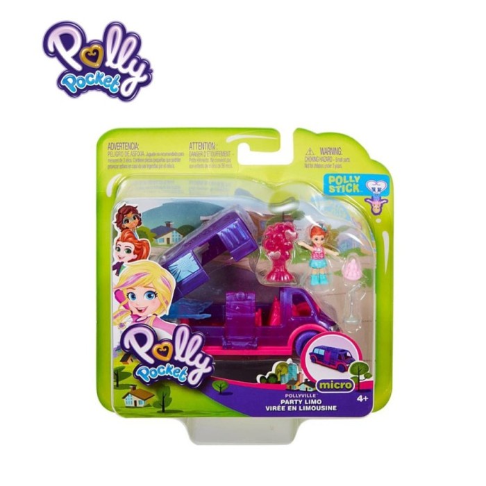 Polly Pocket Pollyville (Party Limo) - Mainan Boneka Anak Perempuan