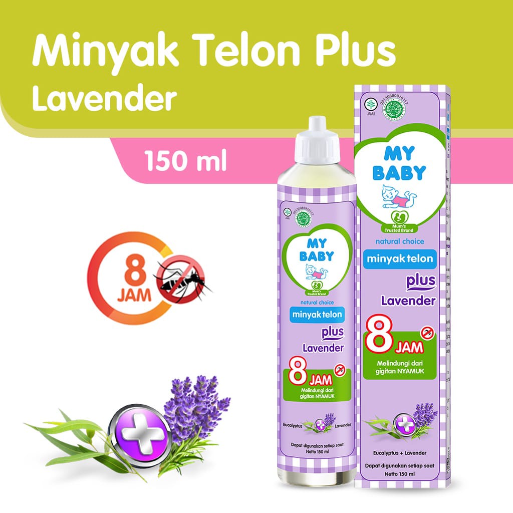 MY BABY Minyak Telon Plus Lavender - Minyak Bayi Anti Nyamuk 8 Jam