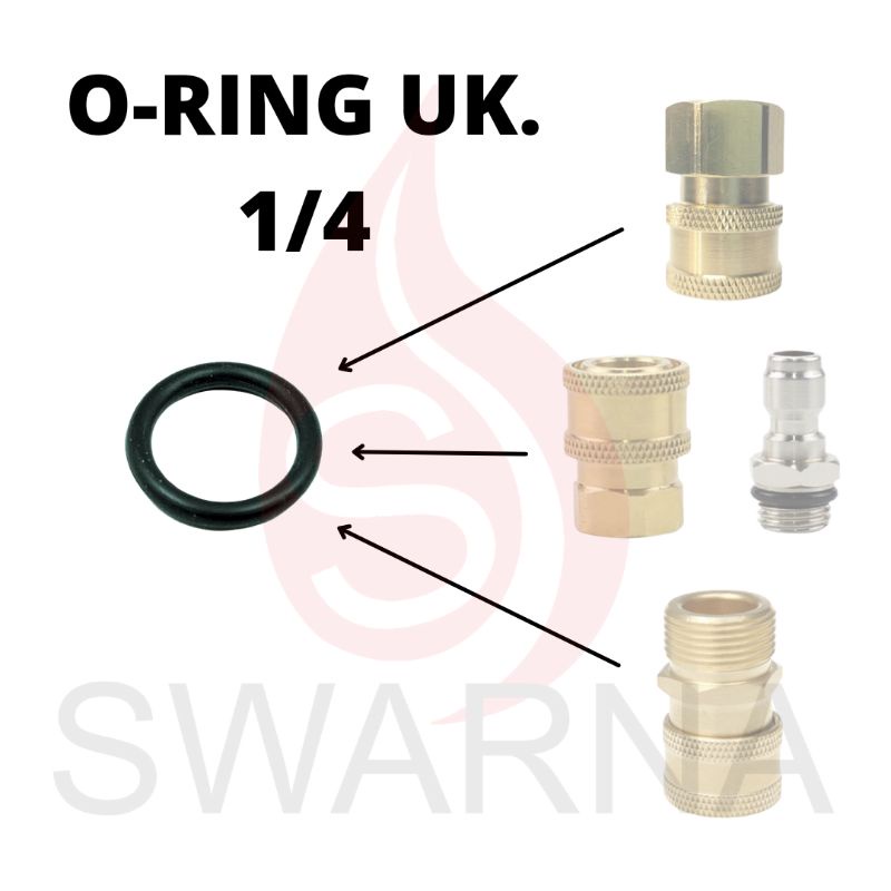 O ring oring seal karet ukuran 1/4 Quick Release Jet Cleaner