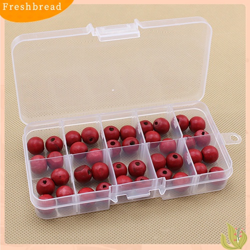 【Fresh】❀10 Compartment Adjustable Transparent Plastic Jewelry Bead Storage Box Organizer