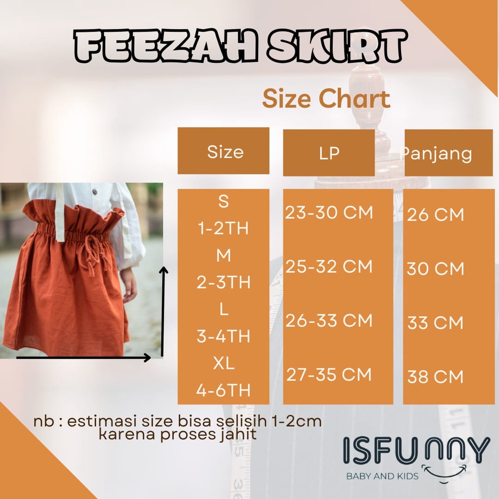 BabyGiggles - ISFunny Feezah Skirt / Rok Anak Perempuan