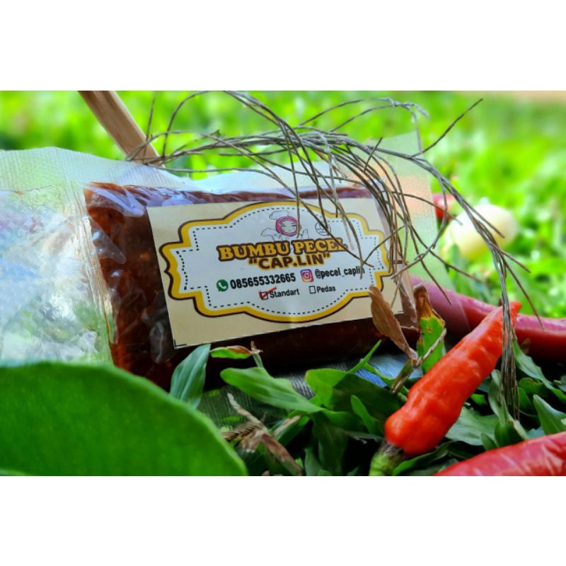 

Bumbu pecel / sambel pecel cap.lin kemasan 1 kg pedas
