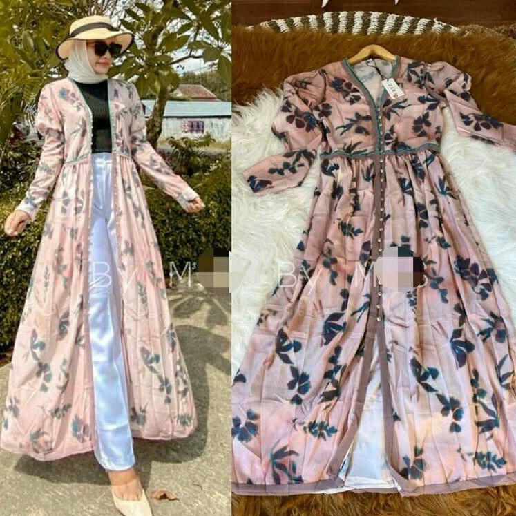 53340 Realpict Maxi dress wanita import Baju maxi dress gaun pesta kondangan maxidress premium cewek