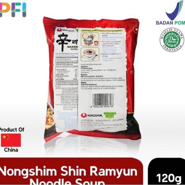

Nongshim Shin Ramyun Spicy Noodle 120Gr Bundle 5Pcs