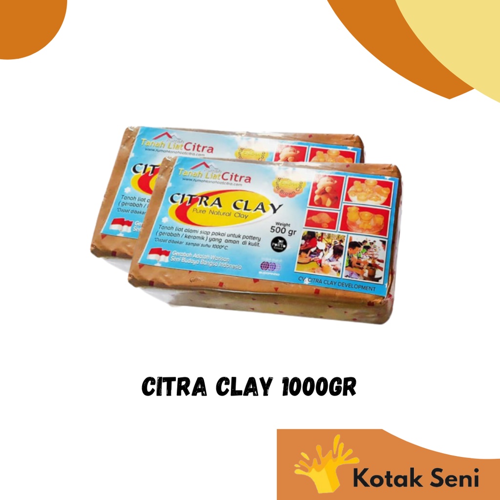 

CITRA CLAY 1000GR / TANAH LIAT CITRA 1000GR