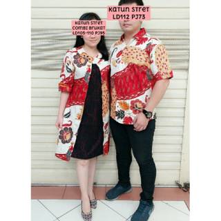 Couple Peplum Batik Jawa Merah Shopee Indonesia