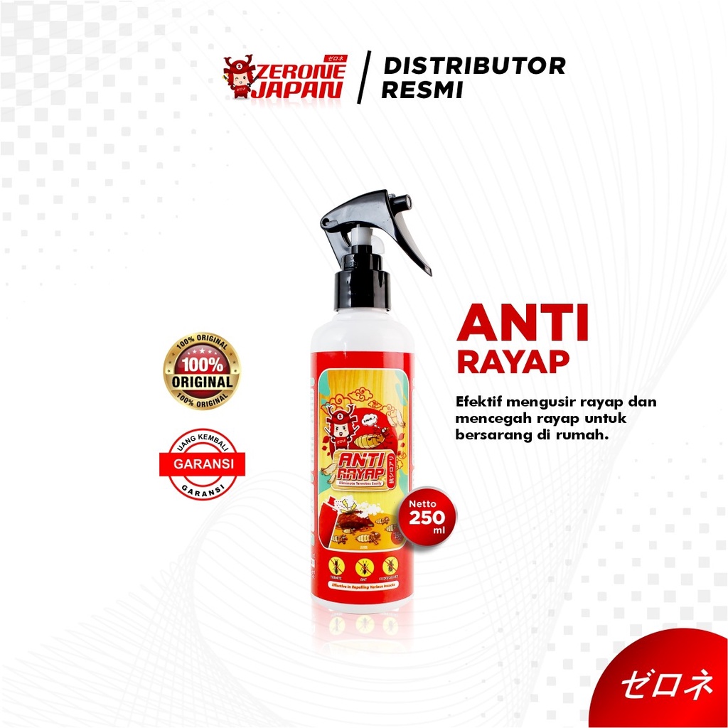 Anti Rayap Zerone Pembasmi Rayap Kayu Kertas Tanah Serangga Kecoa Semut Super Ampuh Original