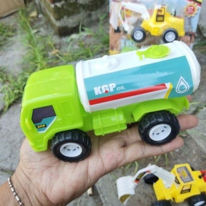 Mainan Set Truk Konstruksi isi 2 Pcs - Excavator Bulldozer Anak Laki Cowok