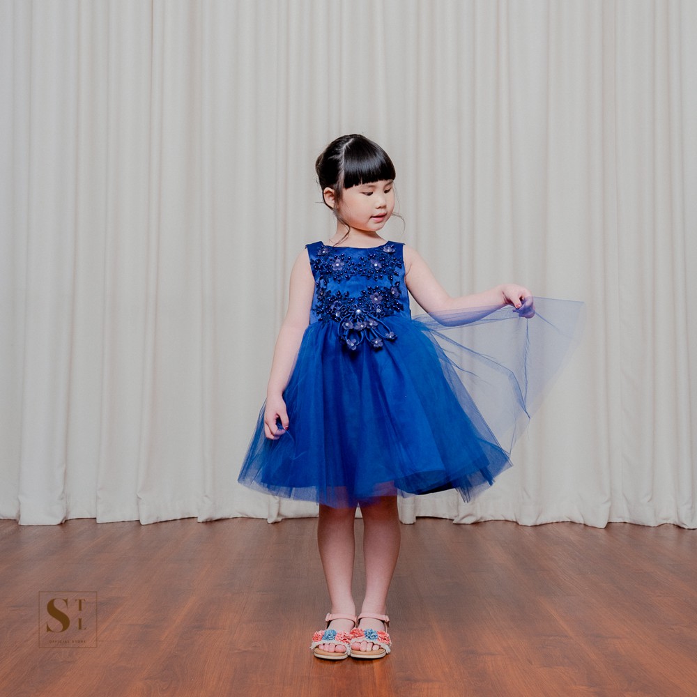 Callie Dress Anak Perempuan Brukat Lace Tile Tutu Impor (BM14)