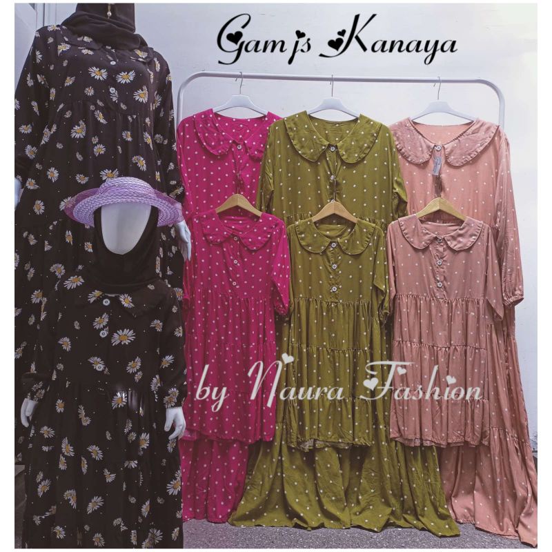 Gamis Kanaya ibu dan anak usia 1-10th