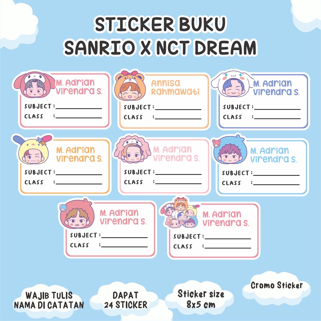 

SANRIO X NCT DREAM STICKER BUKU