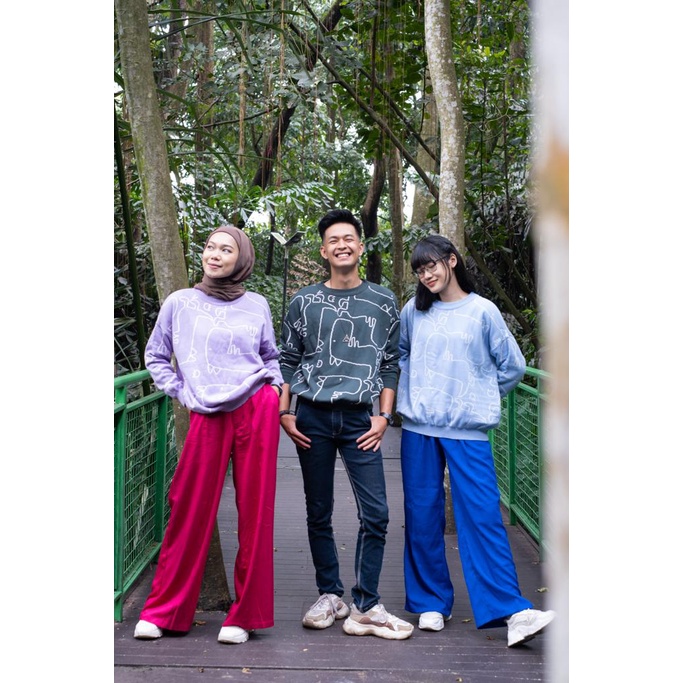 Yuji Sweater Blouse Oversized Jumbo Lebar Rajut Knit  (4261)