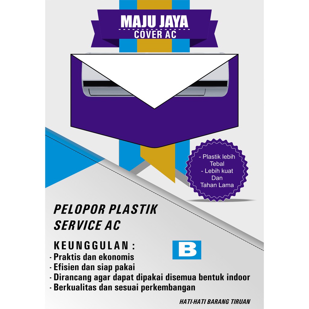 PLASTIK CUCI AC BESAR 2 PK MEREK MAJUJAYA (TALANG PLASTIK CUCI AC )UKURAN BESAR