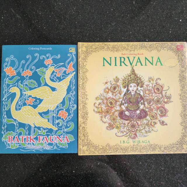 Download Paket Buku Mewarnai Adult Coloring Book Nirvana Batik Fauna Shopee Indonesia