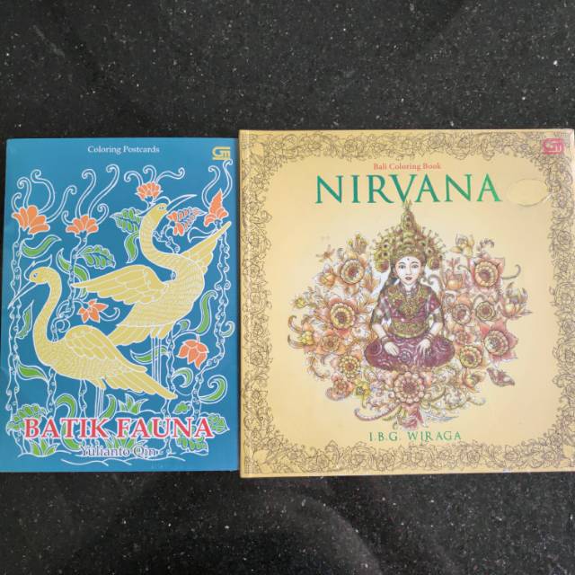 Download Paket Buku Mewarnai Adult Coloring Book Nirvana Batik Fauna Shopee Indonesia