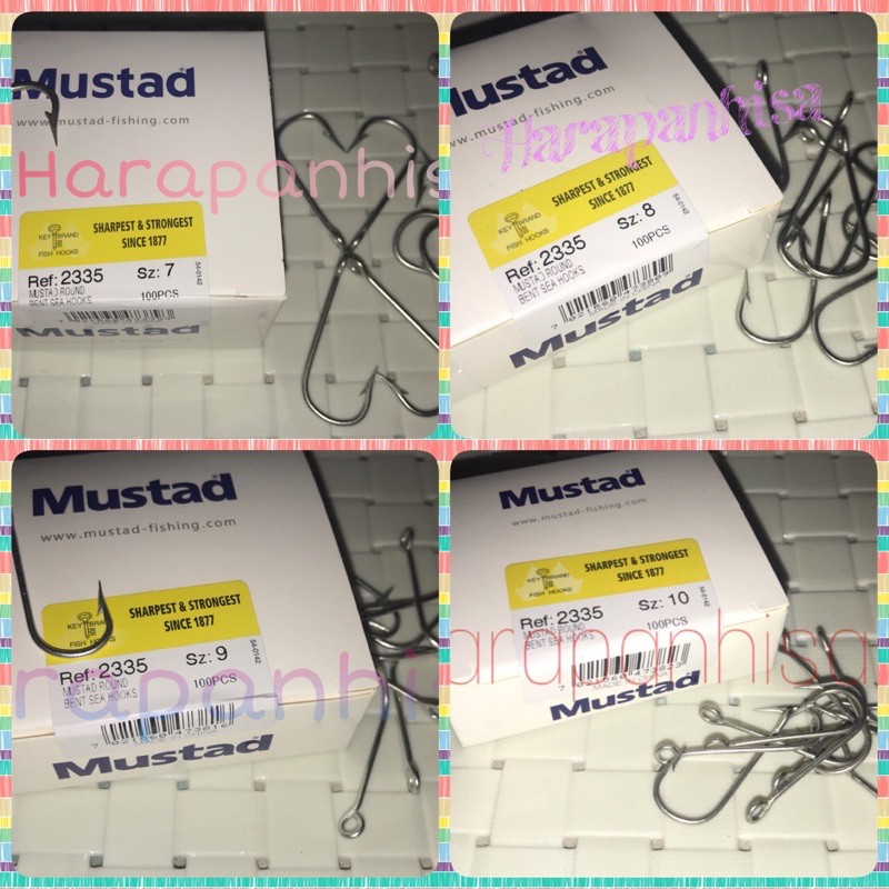 [ECERAN PER 10 PCS MATA KAIL] Mata Kail Pancing Mustad 2335 No. 7 / 8 / 9 / 10