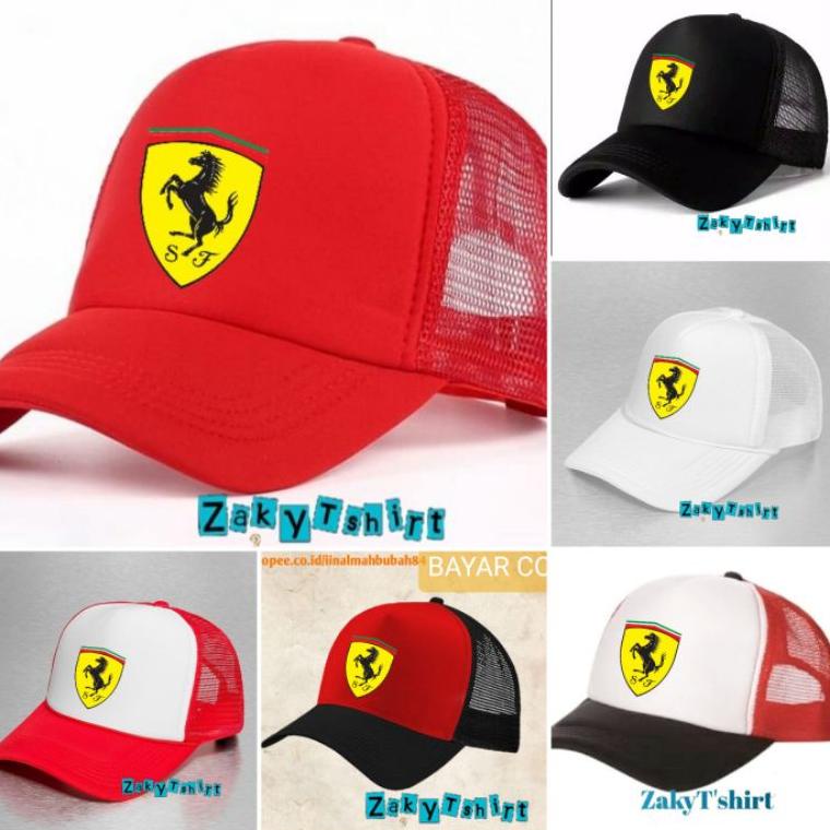 Topi Jaring Truker Logo Ferari –KKY.26Au22c