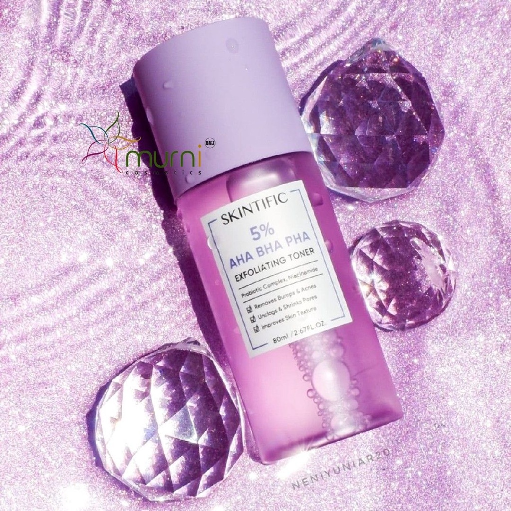 SKINTIFIC 5% AHA BHA PHA EXFOLIATING TONER 80ML