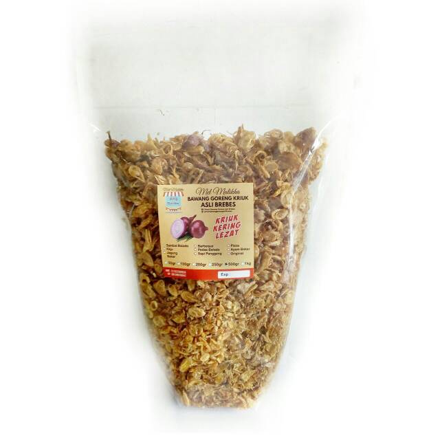 

MM - Bawang Goreng Brebes 500gr KUALITAS SUPER Il Non Kolesterol Kriuk Kering Asli Brebes