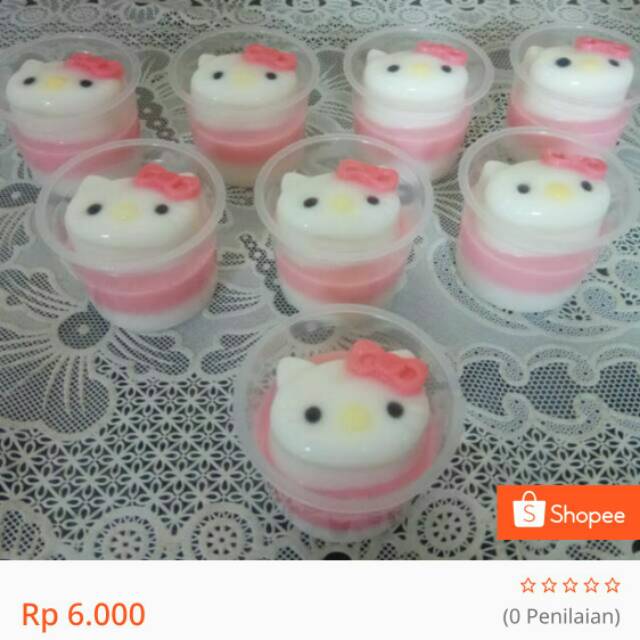 

Puding susu karakter hello kitty