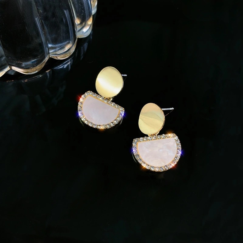 Anting Tusuk Semi-Circle Korea Style Earrings